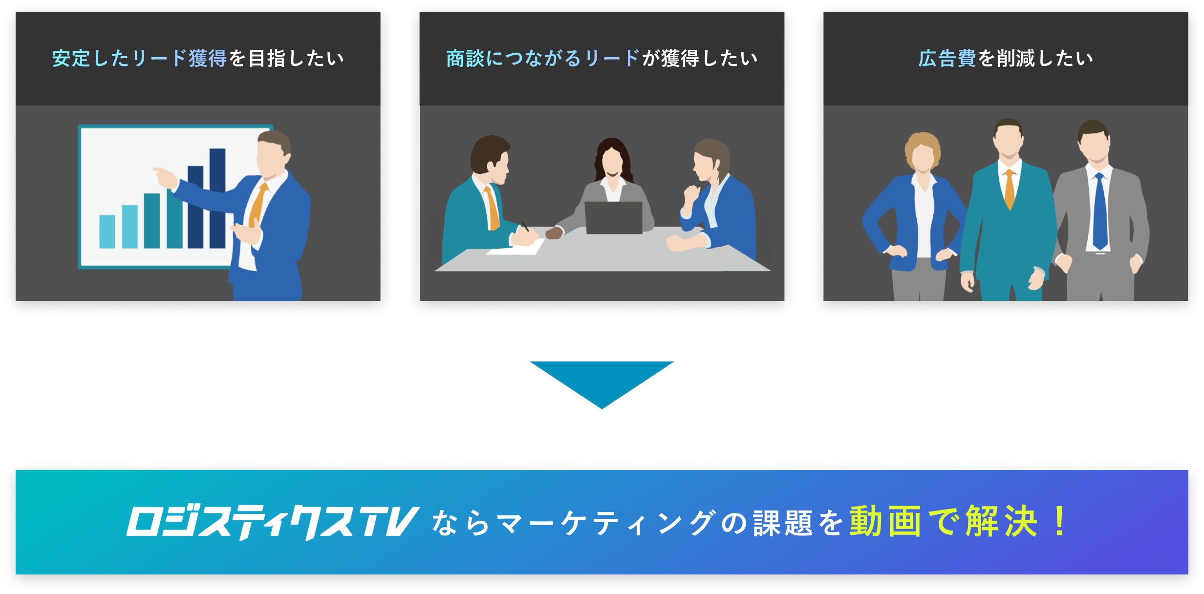 ロジスティクスTVならマーケティングの課題を動画で解決！